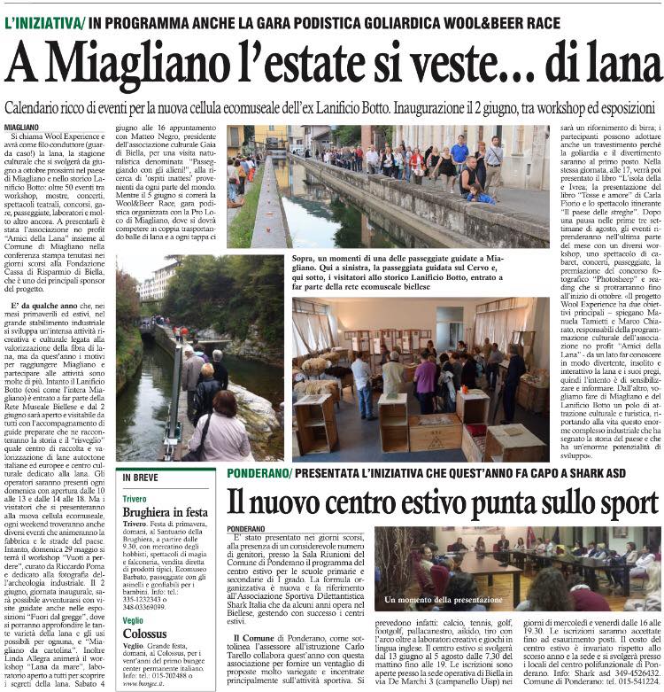 Eco di Biella 22-5-2016