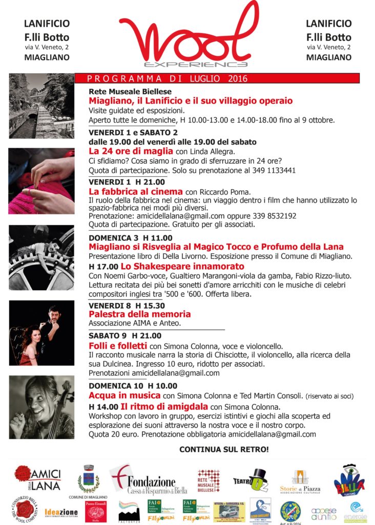 WOOL EXPERIENCE - LUGLIO 2016